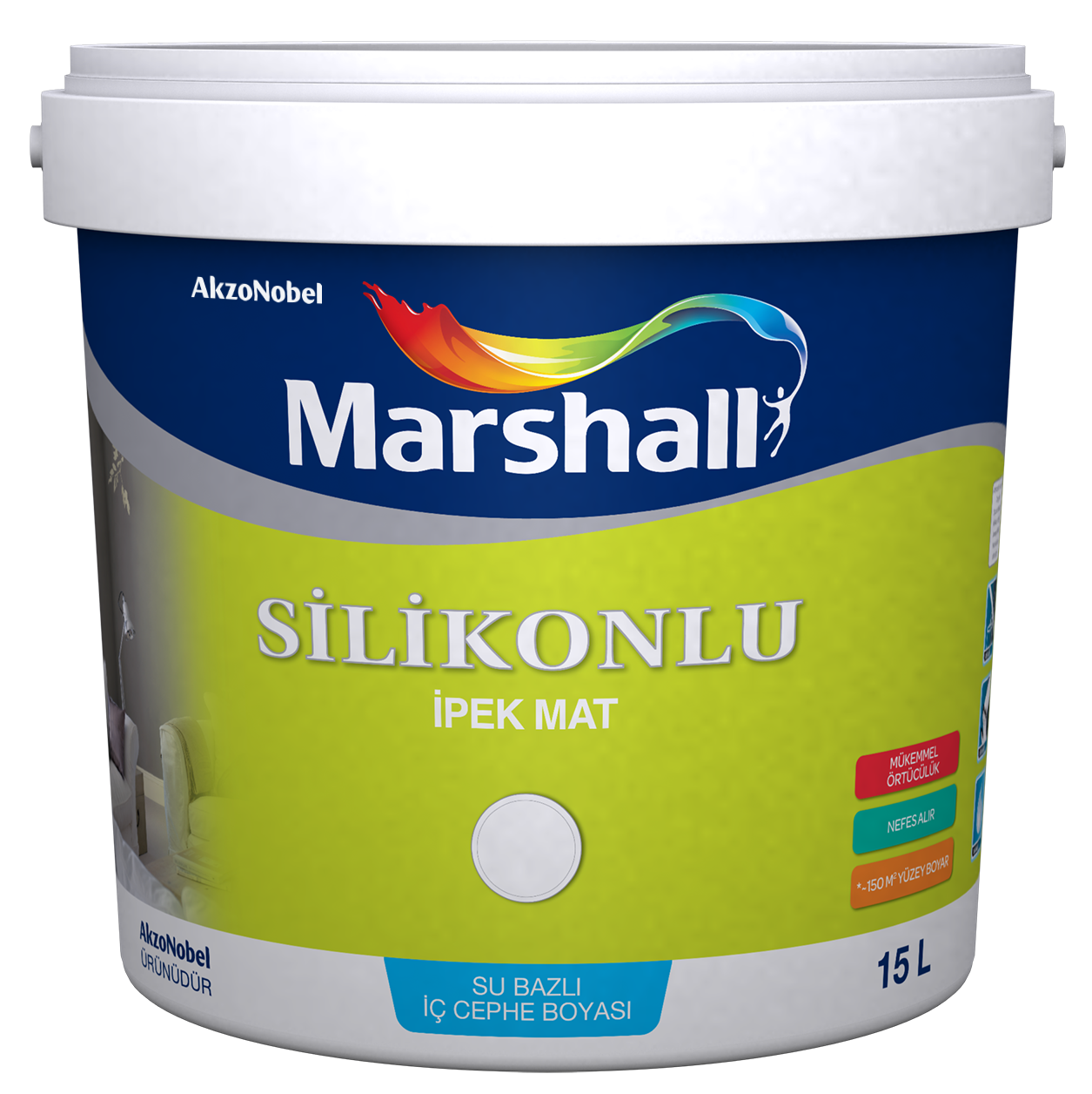Silikonlu İpek Mat - Marshall Boya
