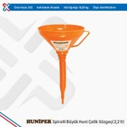 TUNA HANGAR SPİRALLİ BÜYÜK HUNİ ÇELİK SÜZGEÇ (2,2)