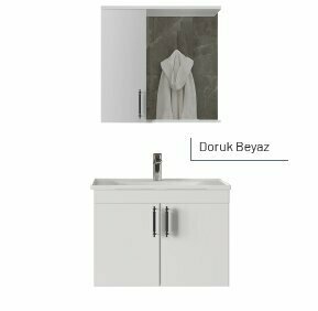 BANYO DOLABI DORUK 65 BEYAZ (ECCE)