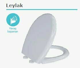 VİSAM KLOZET KAPAK LEYLAK AMORTİSÖRLÜ(ÜSTTEN SIKMALI)
