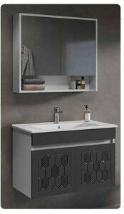 BANYO DOLABI YAKUT 60 ANTRASİT BEYAZ (ERS)