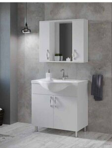 BANYO DOLABI EKO 80 BEYAZ (ERS)