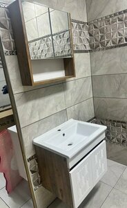 BANYO DOLABI YAKUT 60 ANTİKÇAM BEYAZ (ERS)