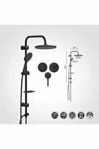 VALTEMO ROBOT DUŞ TAKIMI DELUXE JET BLACK