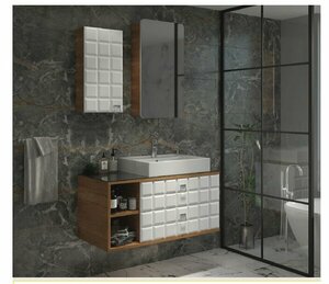 BANYO DOLABI RÜZGAR 80 CEVİZ (RİVANO)