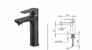 ARTI FELİSİA LAVABO BATARYA ANTRASİT