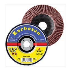 KARBOSAN FLAP DİSK ZR 60kum 115x22 mm (KONİK) (10)