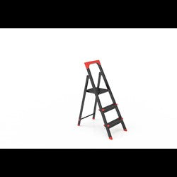 PERİLLA PROFİL MERDİVEN 6 BASAMAKLI SİYAH
