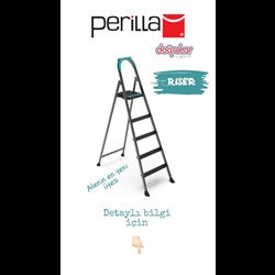 PERİLLA MERDİVEN RİSER PLASTİK BASAMAKLI 4+1