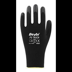 BEYBİ P.ÜRETAN KAPLI TOUCH ELDİVEN SİYAH NO:10