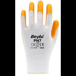 BEYBİ PN7 ELDİVEN POLY SARI-BEYAZ NO:10
