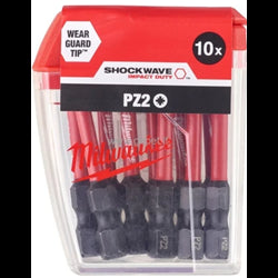 MİLWAUKEE BİTS UÇ PZ2 50MM 10LU PKT SHOCKWAVE