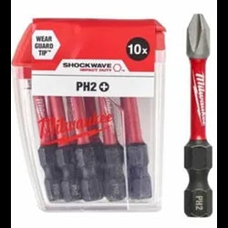 MİLWAUKEE BİTS UÇ PH2 50MM 10LU PKT SHOCKWAVE