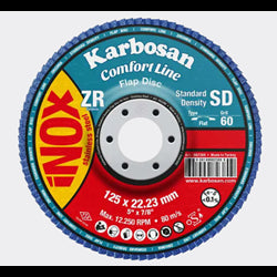 KARBOSAN FLAP DİSK ZR 115 MM 60 KUM (KONİK) (10AD)