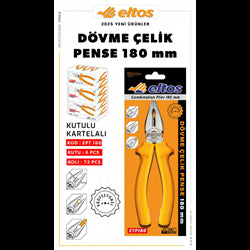 ELTOS DÖVME ÇELİK PENSE 180 MM (VAKUMLU)